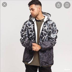 Mans Adidas Camo Windbreaker